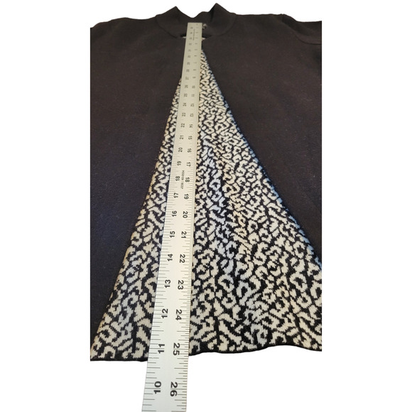 Tahari Open Front Cardigan Sweater Hip Length Size M - Picture 9 of 10